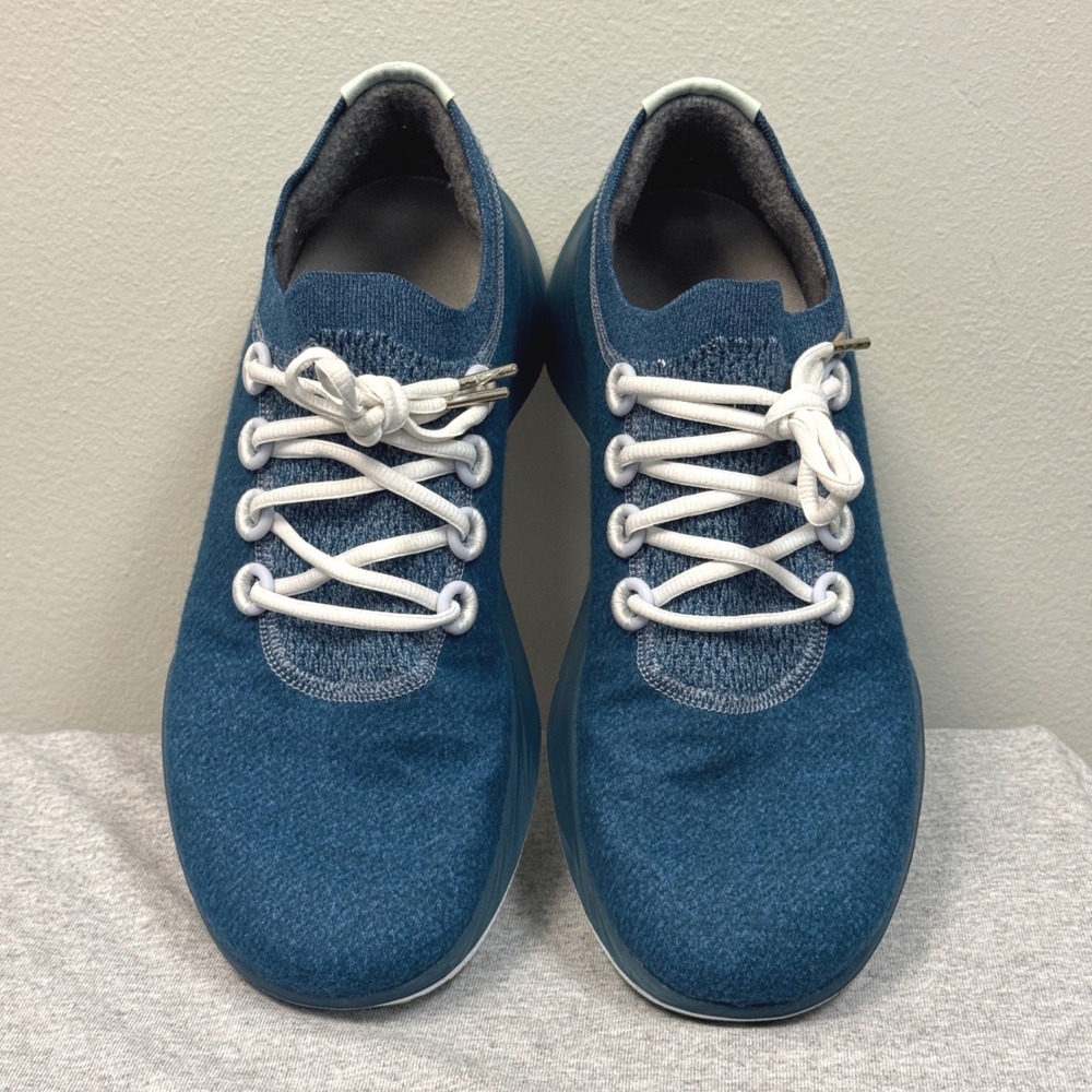 ALLBIRDS Wool Dasher Mizzle Sneakers Mens 12 Blue Water Repellent Merino Wool